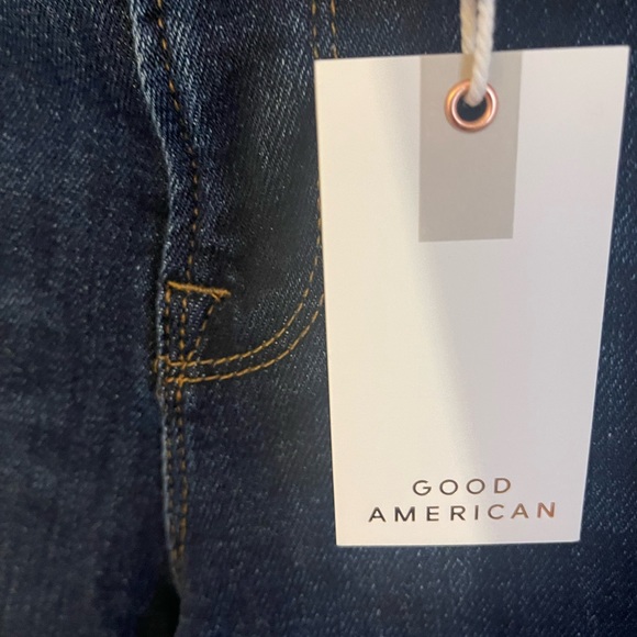 NWT Good American Good Waist Chewed Pocket Jeans - Picture 5 of 6